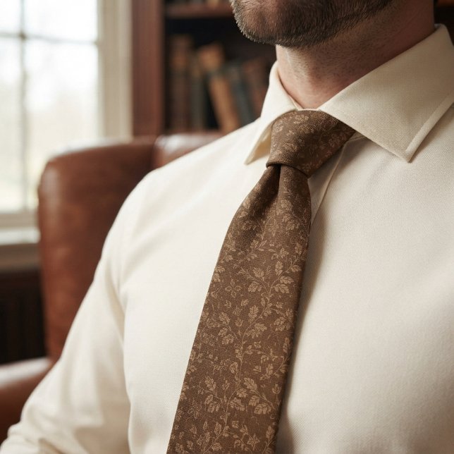 Corbata Floral Marrón Vintage (Subido por el creador)