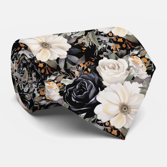 Corbata Floral Moderna | Ocasiones Especiales Form (Enrollado)