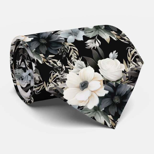 Corbata Floral Moderna | Ocasiones Especiales Form (Enrollado)