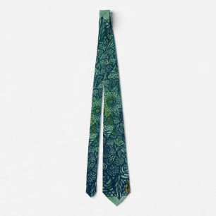 Corbata Floral natural de Mandala