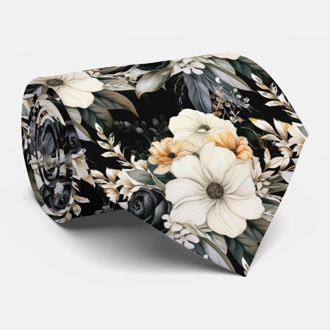 Corbata floral para ocasiones especiales | Moderna (Enrollado)