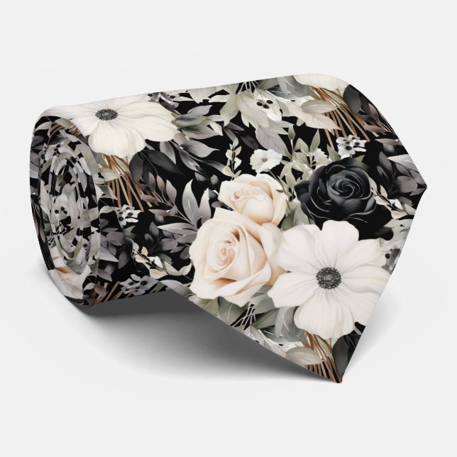 Corbata floral para ocasiones especiales | Moderna (Enrollado)