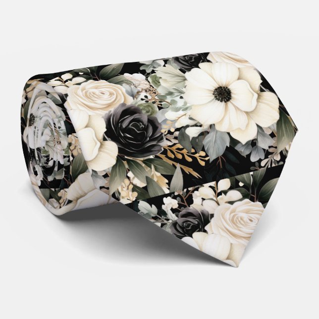 Corbata floral para ocasiones especiales | Moderna (Enrollado)