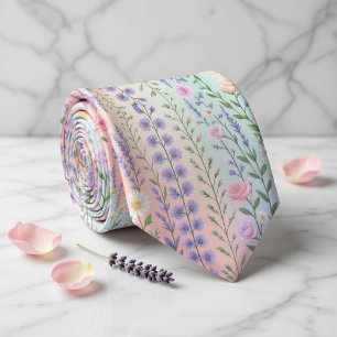 Corbata Floral Pastel