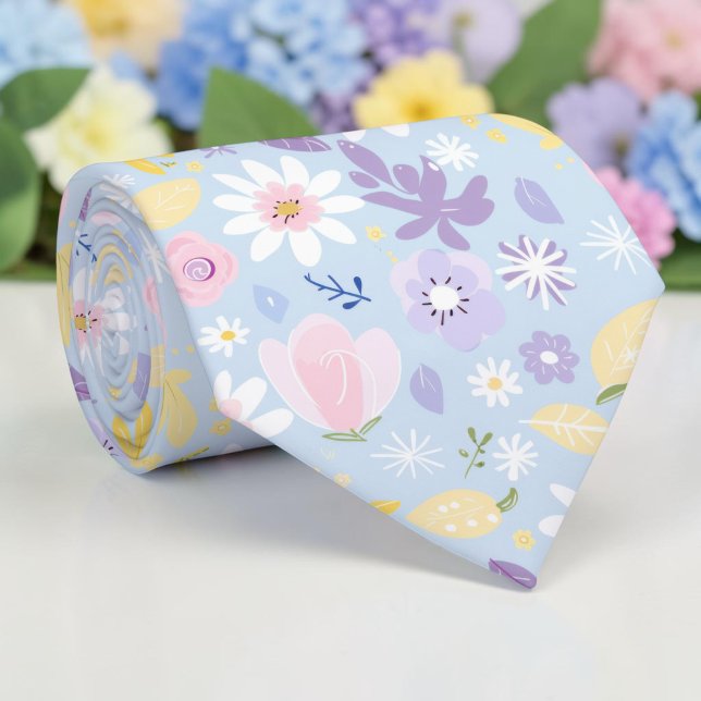 Corbata floral pastel de primavera de temporada (Subido por el creador)