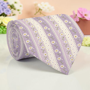 Corbata floral púrpura de primavera
