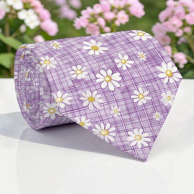 Corbata floral púrpura de primavera estacional (Subido por el creador)