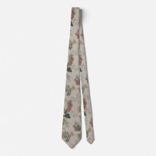 Corbata Floral Vintage – Elegancia Botánica Atemporal