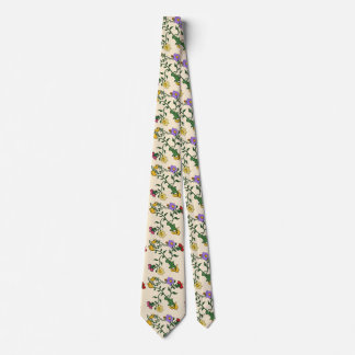 Corbata floral vintage | Patrón botánico elegante