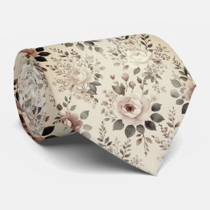 Corbata Floral Vintage Rosado