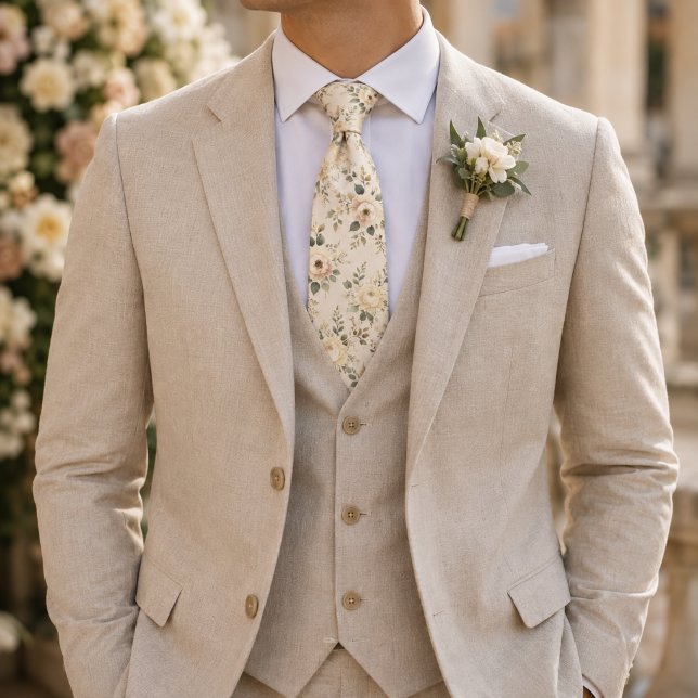Corbata Floral Vintage Rosado  (Subido por el creador)