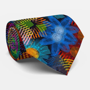 corbata floral y moderna