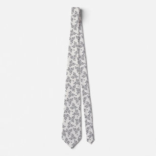 Corbata Florales tontos en gris