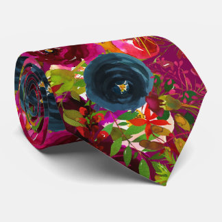 Corbata Florals Burgundy Blush Navy Watercolor Wedding