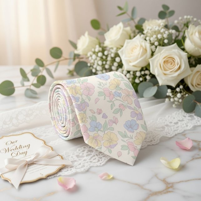Corbata Florecita Pastel Soñadora (Subido por el creador)