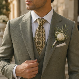 Corbata Florentine Stone Atelier Lujo Italiano 