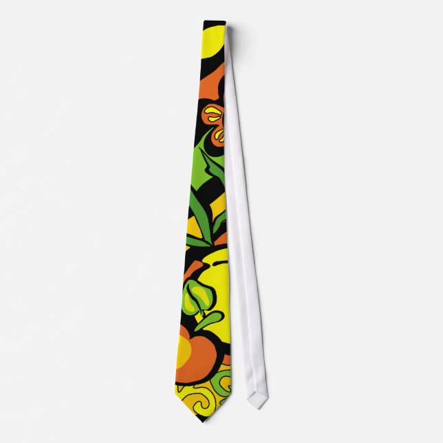 Corbata florero vivo con flores (Anverso)