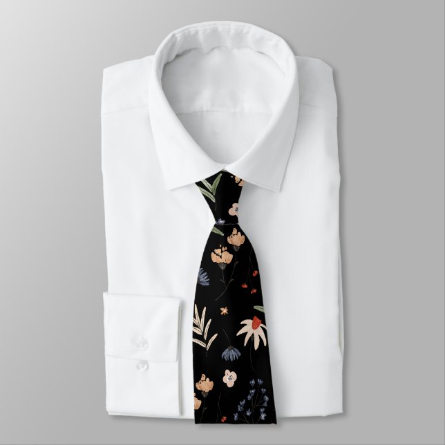 Corbata Flores acuáticas simples 1 (Atado)