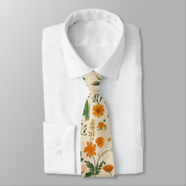 Corbata Flores amarillas