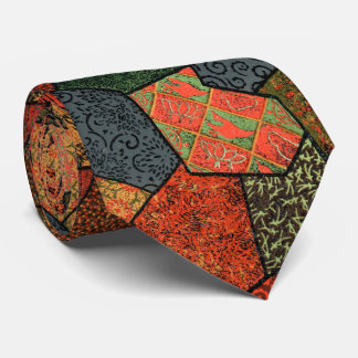 CORBATA FLORES ANTIGUOS JAPONESES, SALIDAS, FLORAL GEOMÉTR