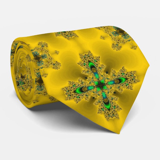 Corbata Flores artdeco en estilo retro (Enrollado)