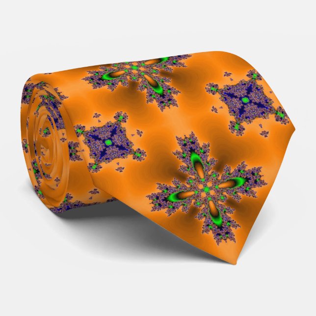 Corbata Flores artdeco en estilo retro (Enrollado)