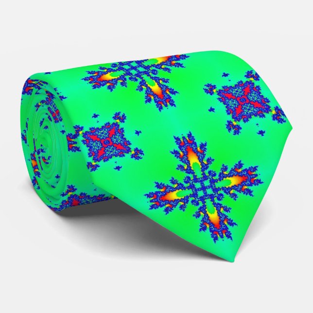 Corbata Flores artdeco en estilo retro (Enrollado)