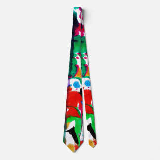 Corbata flores artísticas