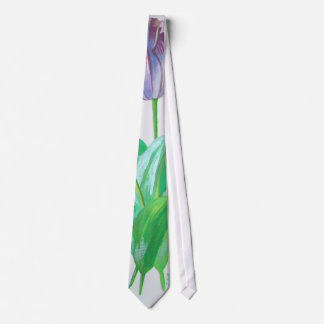 Corbata Flores artísticas coloridas del trío de los tulipa