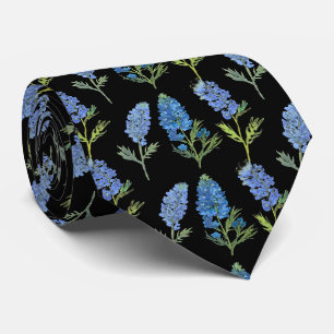 Corbata Flores azules de Bluebonnets Texas Texan Floral