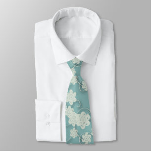 Corbata Flores azules del Libro Blanco