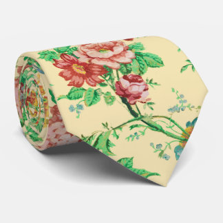CORBATA FLORES COLORIDOS Y DEJA MARFIL FLORAL