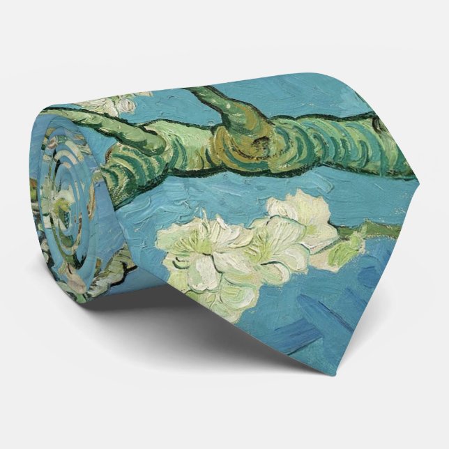 Corbata Flores de almendra por van Gogh (Enrollado)