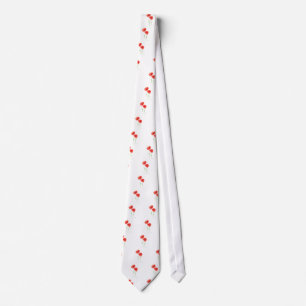 Corbata Flores de amapola rojas