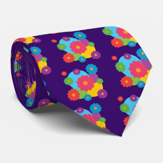 Corbata Flores de colores