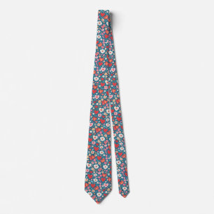 Corbata Flores de corazón
