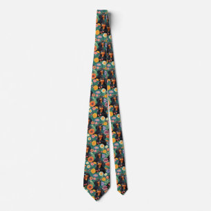Corbata Flores de Dachshund