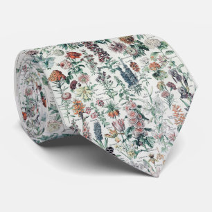 Corbata Flores de época