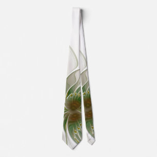 Corbata Flores de fantasía fractal blandas y tendientes