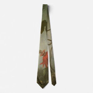 Corbata Flores de la Pasión y Colibríes por Martin J Heade