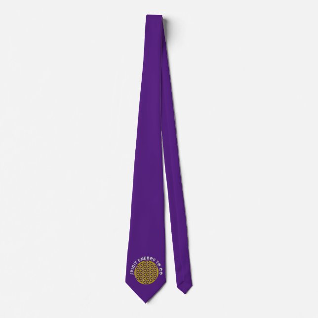 CORBATA FLORES DE LA VIDA - PUNTO - ENERGÍA ESPÍRITU A IR (Anverso)
