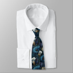 Corbata Flores de Lirios de Calla Minimalistas para el Día