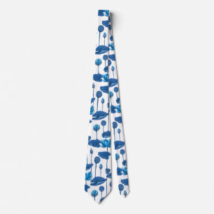 Corbata flores de loto