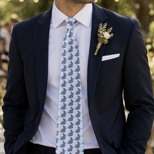 Corbata Flores de Loto de Delfín Flores de Cerezo  (Subido por el creador)