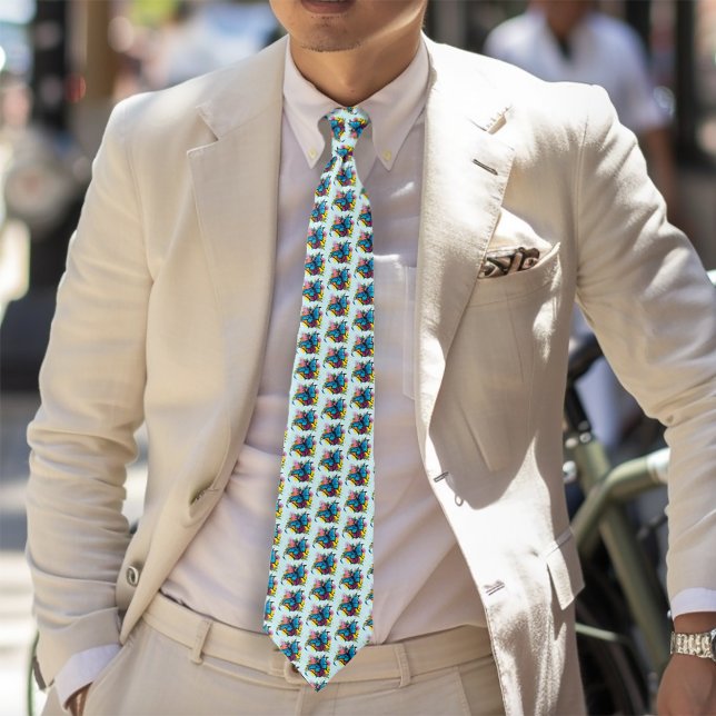 Corbata Flores de mariposa azul Dragon (Subido por el creador)