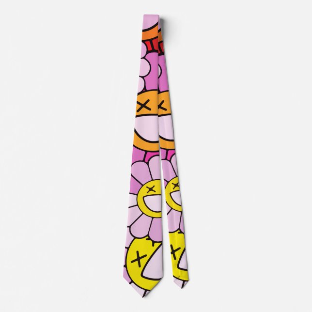 Corbata flores de Murakami (Anverso)