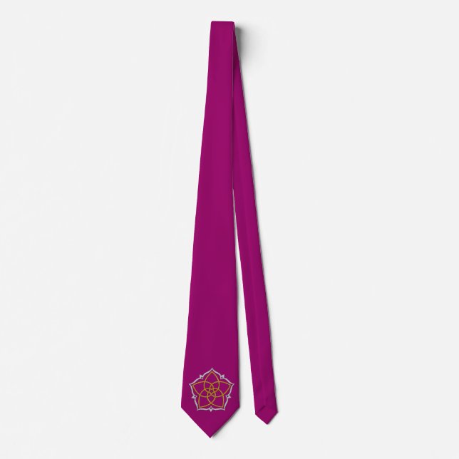Corbata FLORES DE VENUS / PLATA DE GOLD DE Venusblume Lotu (Anverso)