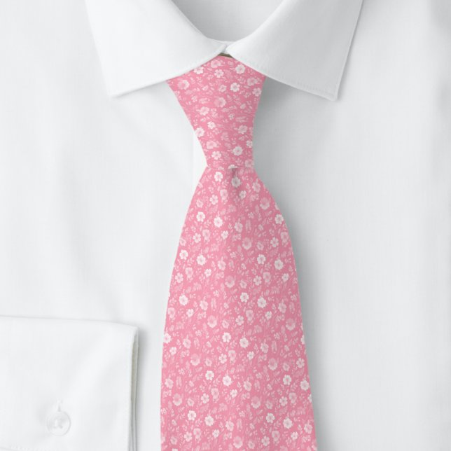 Corbata Flores diminutas de chicle (Subido por el creador)