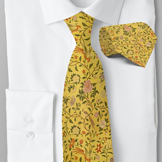 Corbata Flores Elegantes Pájaros Victorianos (Subido por el creador)