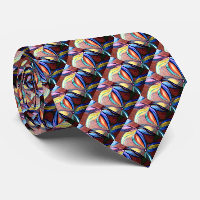 Corbata Flores en lazo del movimiento (Enrollado)